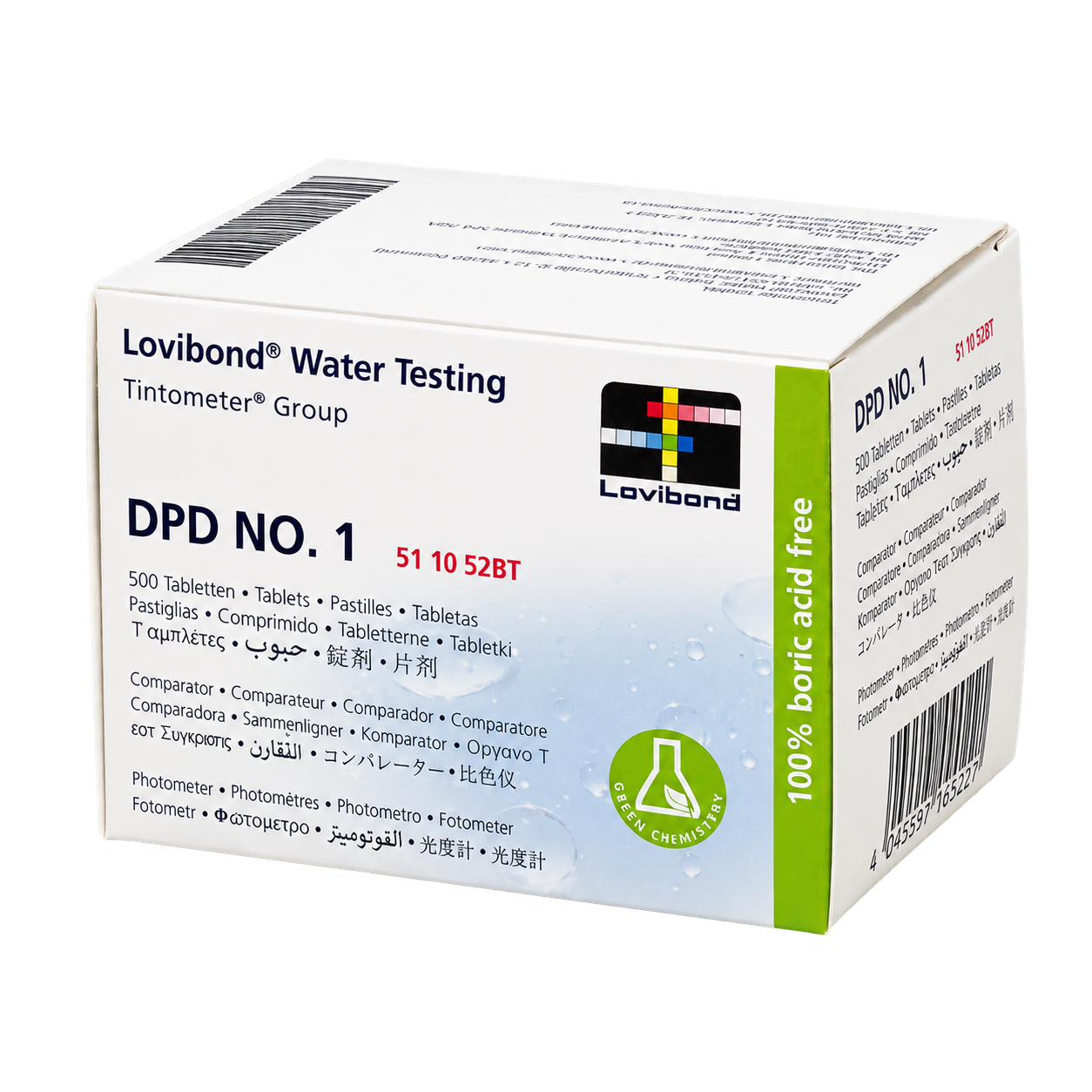 قرص معرف Lovibond DPD No.1 برای سنجش کلر آب